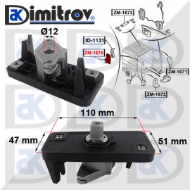 Брава задна лява врата Citroen Jumper Fiat Ducato Peugeot Boxer